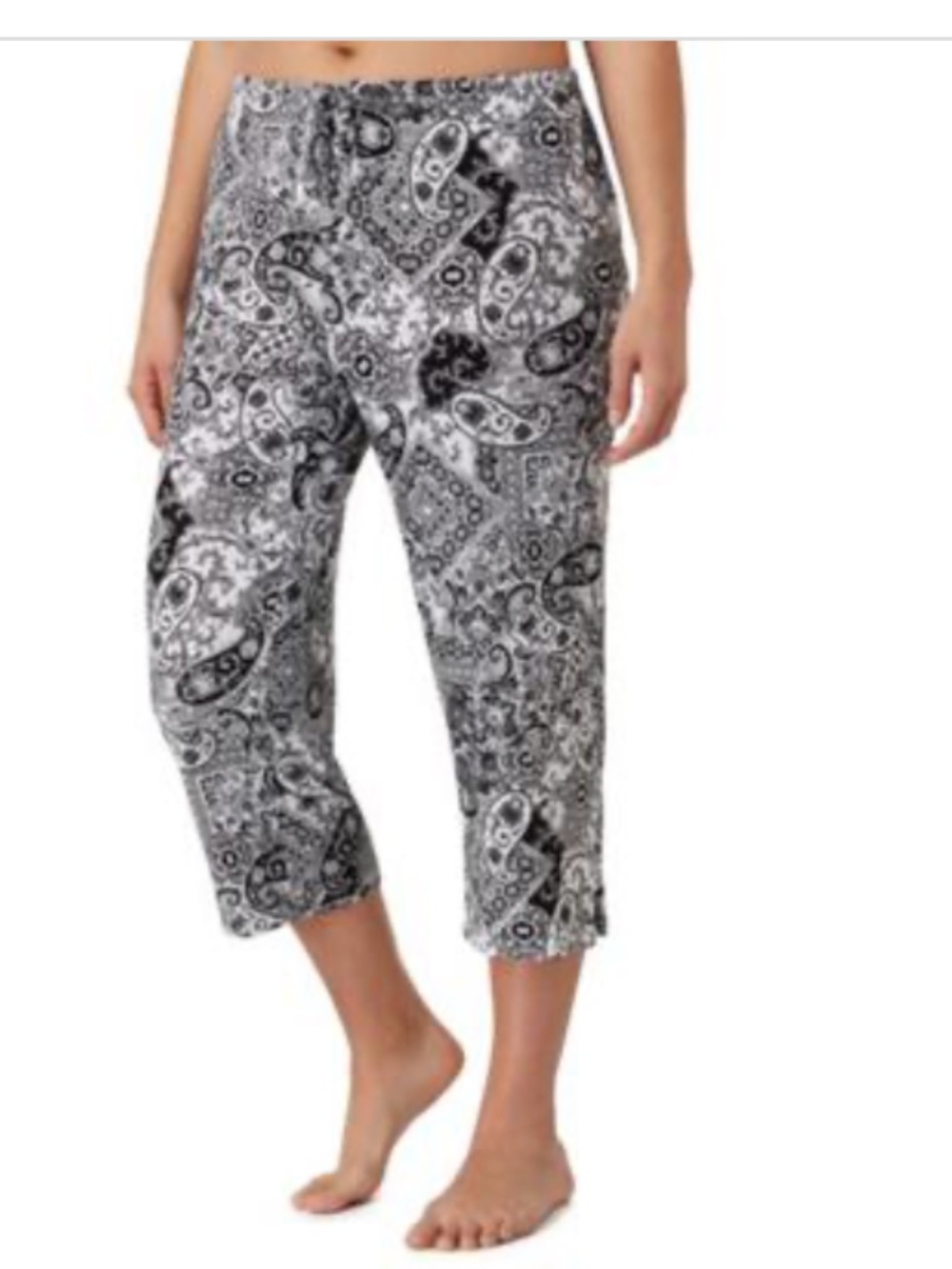 Ellen Tracy Women's Plus Size Drawstring Lounge Capri,